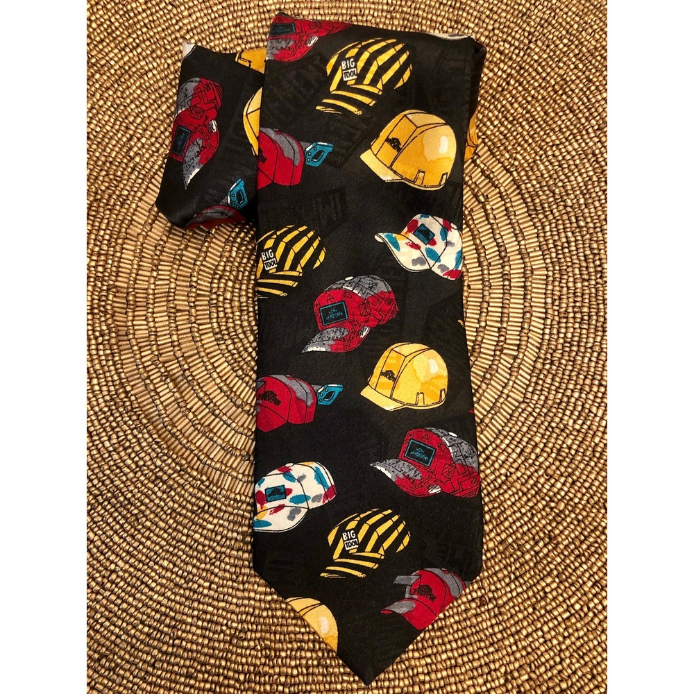 Tim's Work Hats Home Improvement Vintage Necktie Funky Nostalgia Vintage Tie